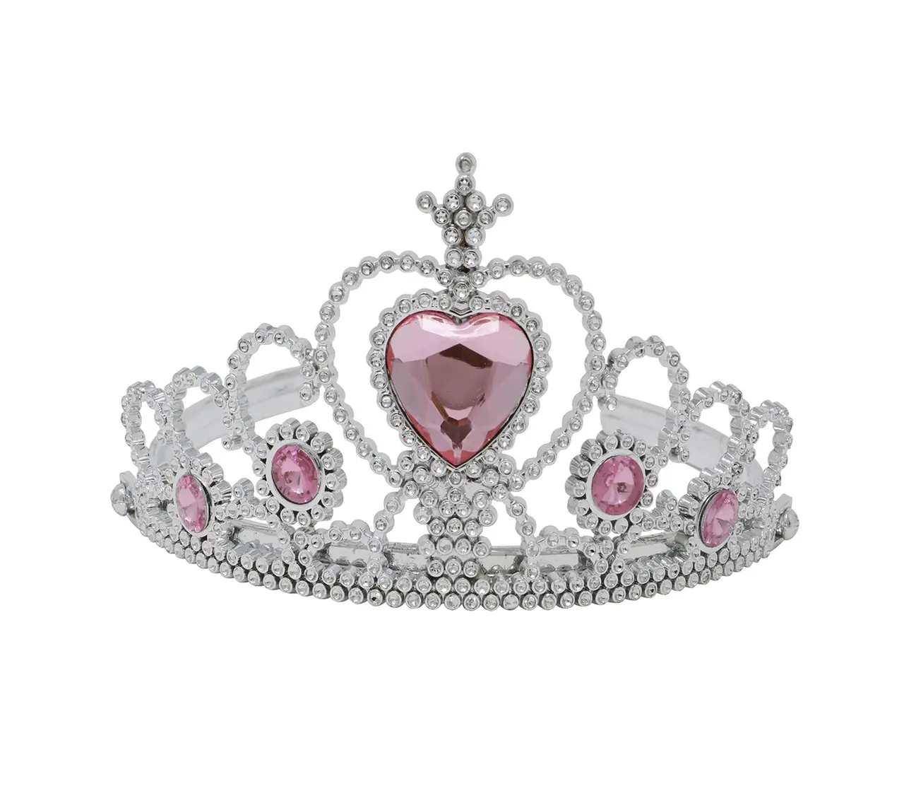 Sølvfarvet prinsessediadem