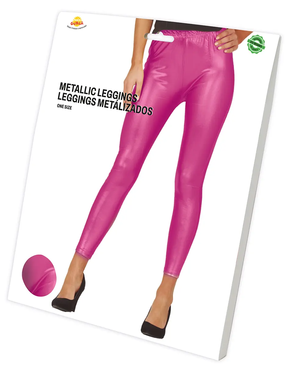 Metallicfuchsia leggings