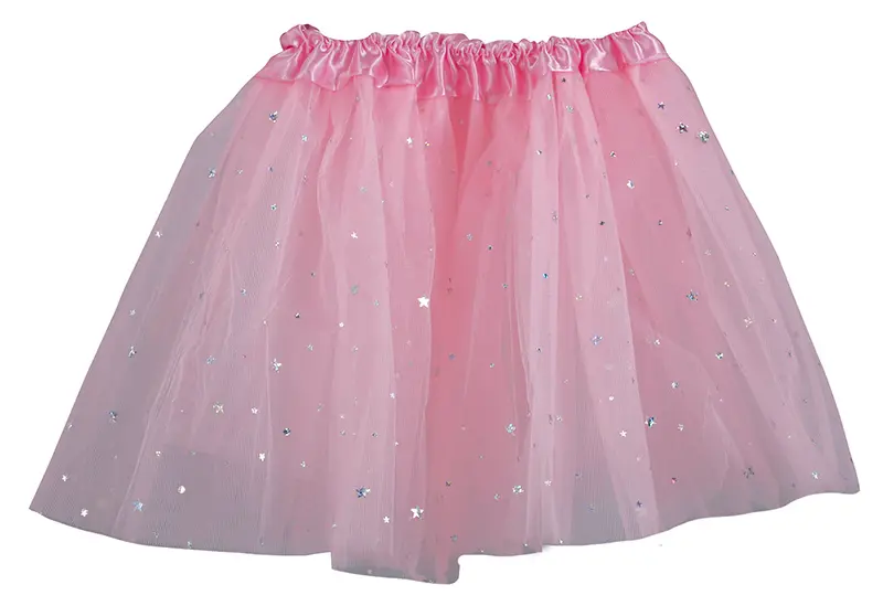 Lyserød tutu med stjerner 30 cm