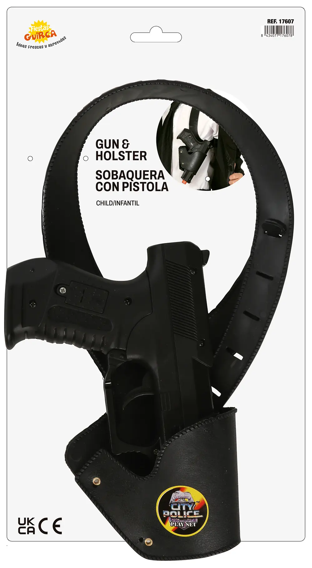 Hylster med pistol til børn