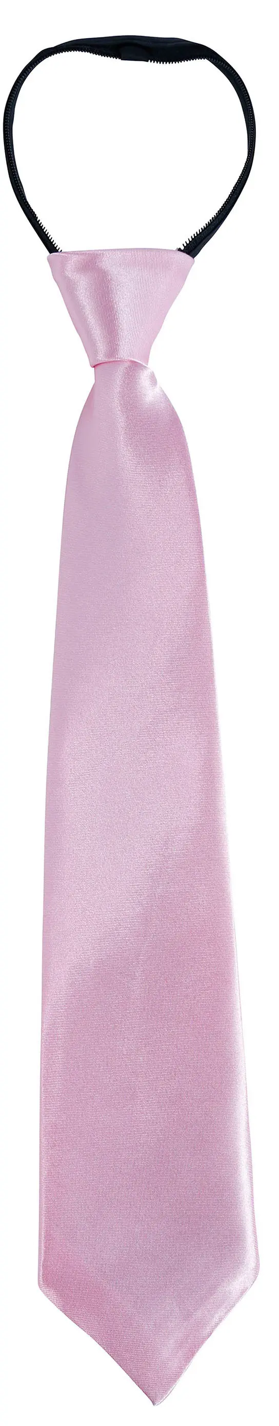 Lyserødt slips 45 cm
