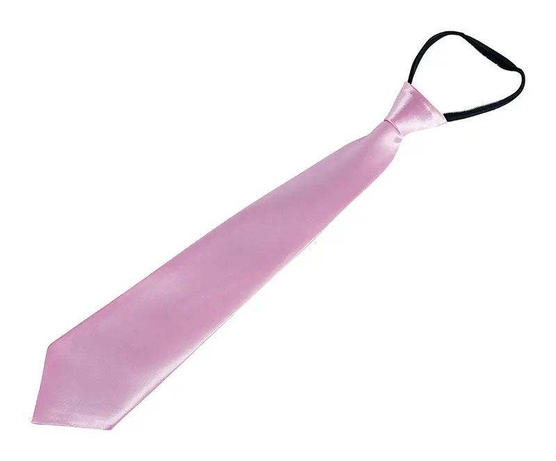 Lyserødt slips 45 cm