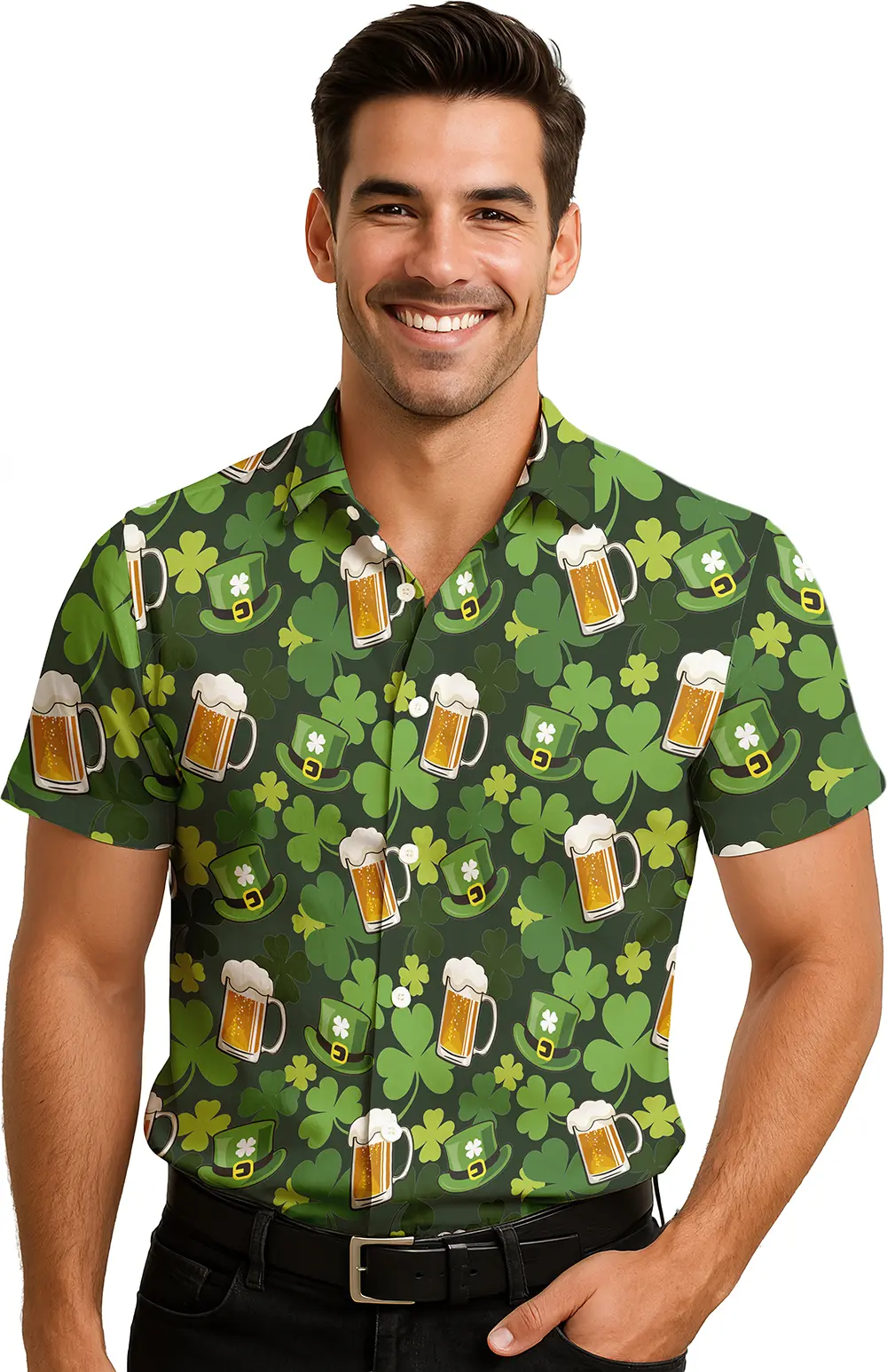 Skjorte til St. Patrick's Day til herrer