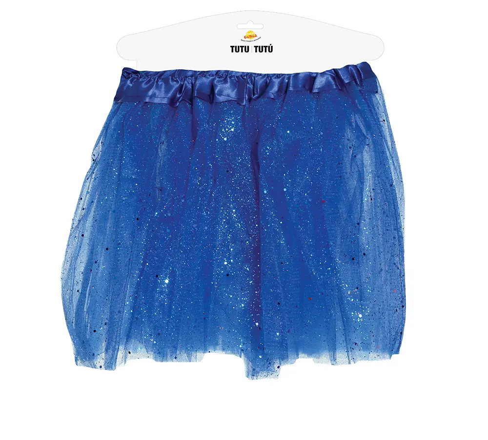 Mørkeblå tutu med glimmer, 30 cm
