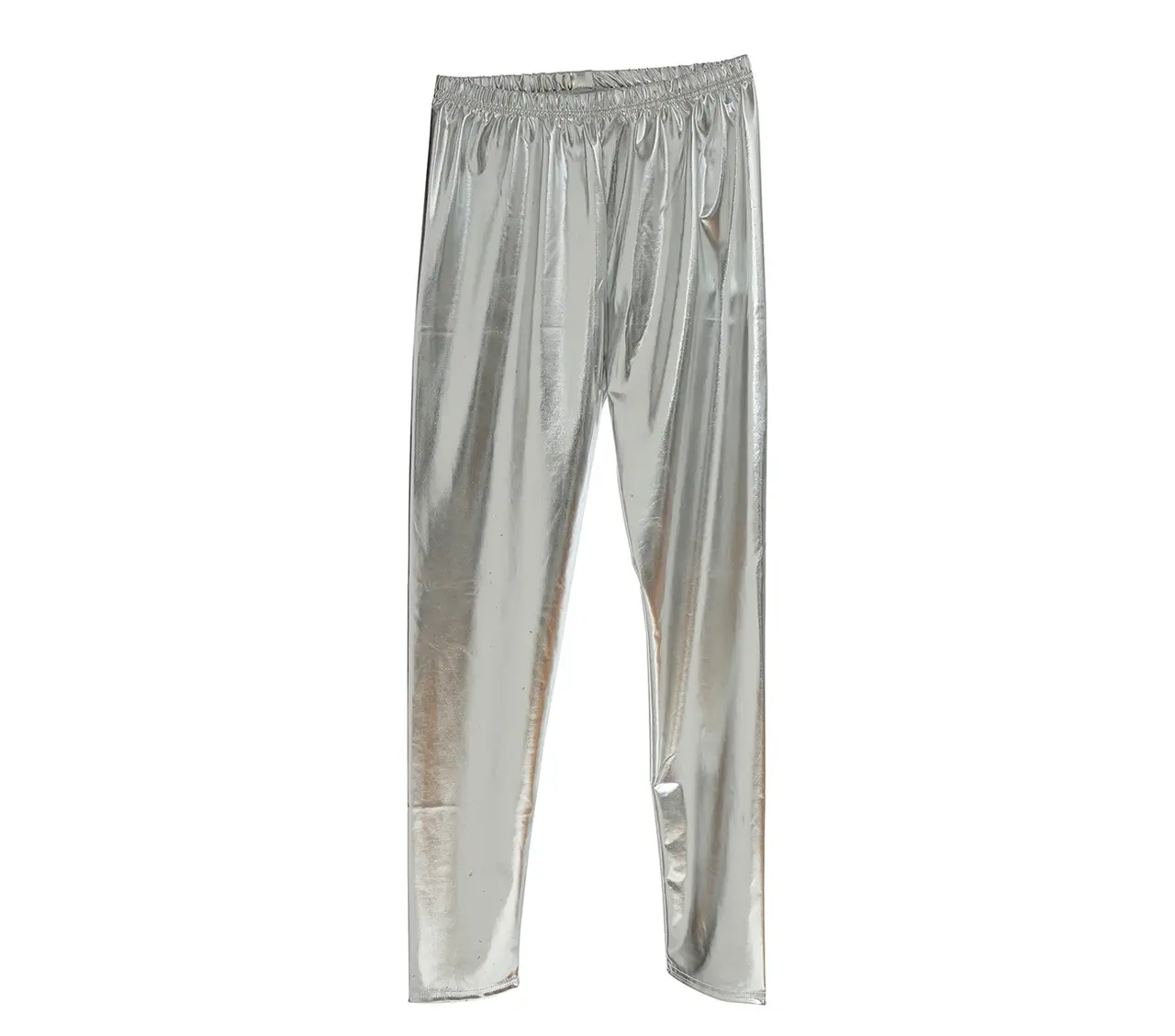 Leggings i metallisk sølv