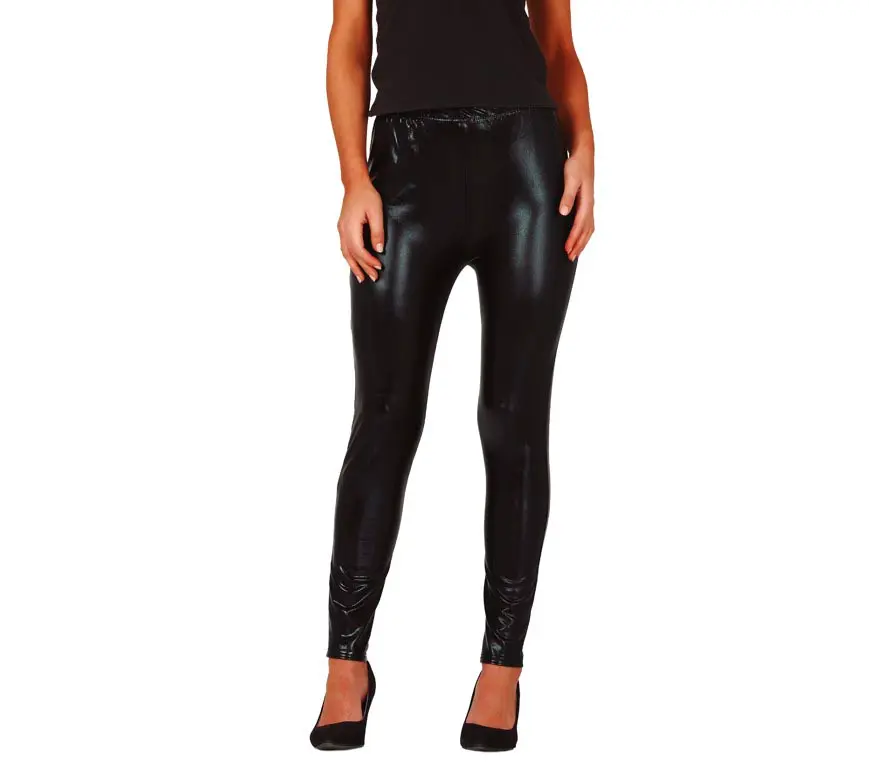 Sorte metalliske leggings
