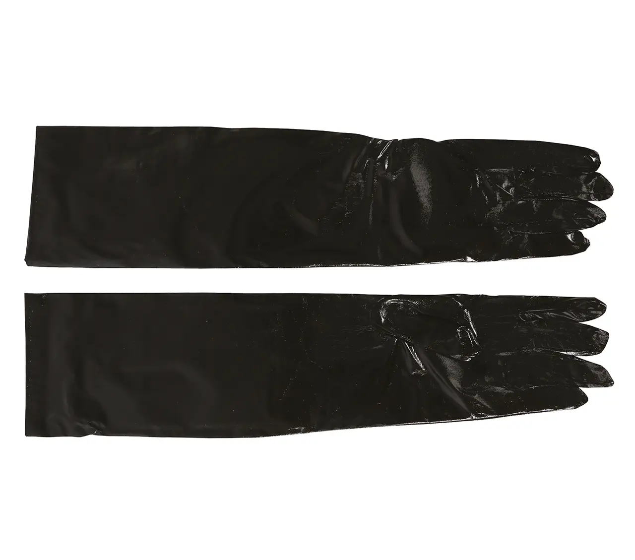 Metalliske handsker, 40 cm, sort