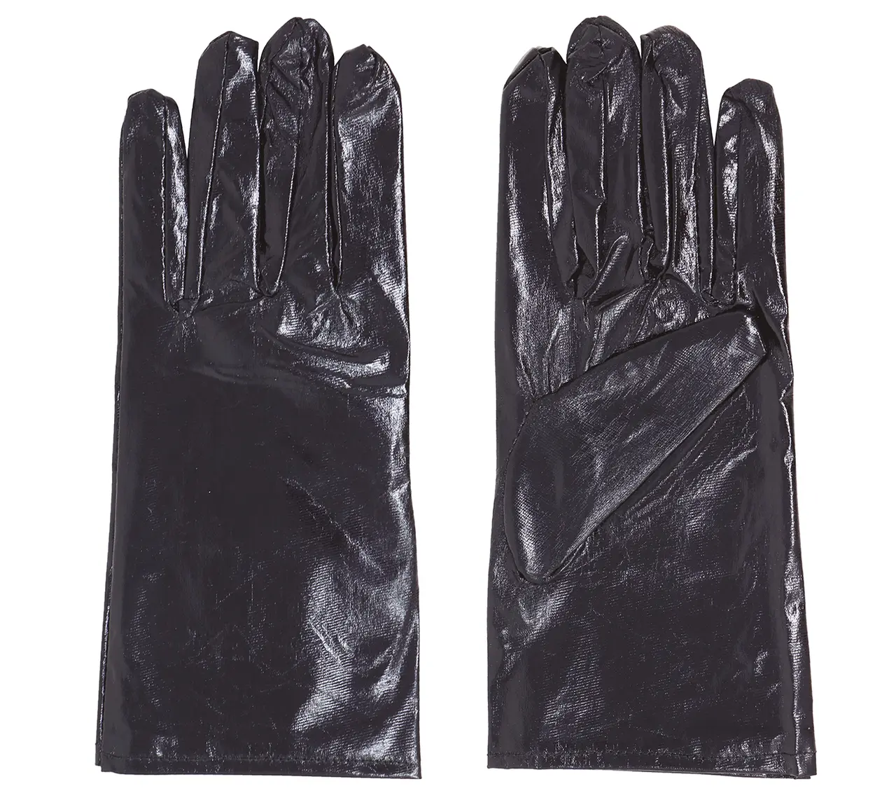 Metalliske handsker, 22 cm, sort