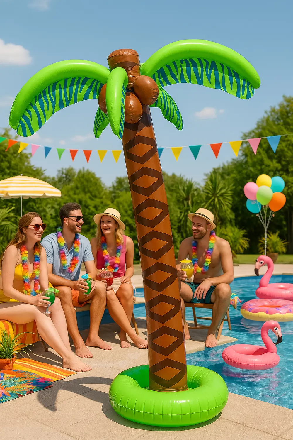 Oppustelig palme, 180 cm