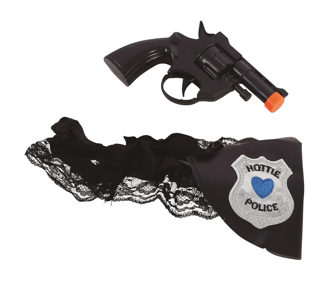 Strømpebånd med politipistol