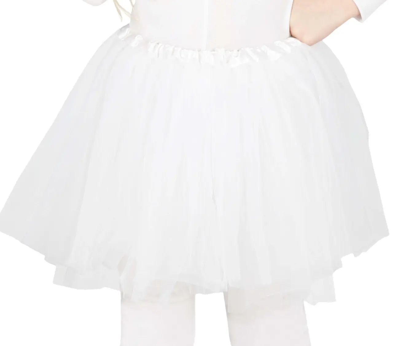Hvid tutu til børn, 30 cm