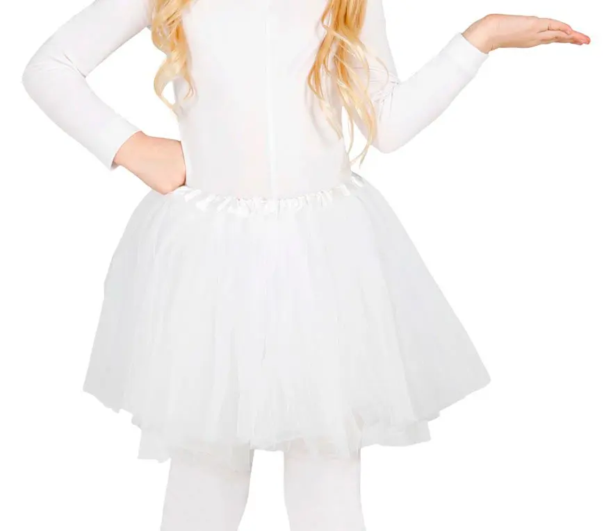 Hvid tutu til børn, 30 cm