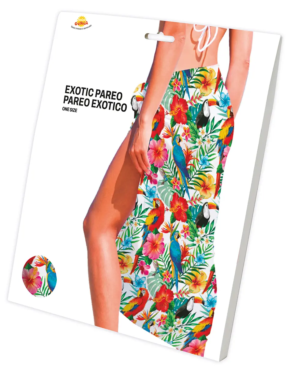 Tropisk Hawaii-sarong 150 × 100 cm