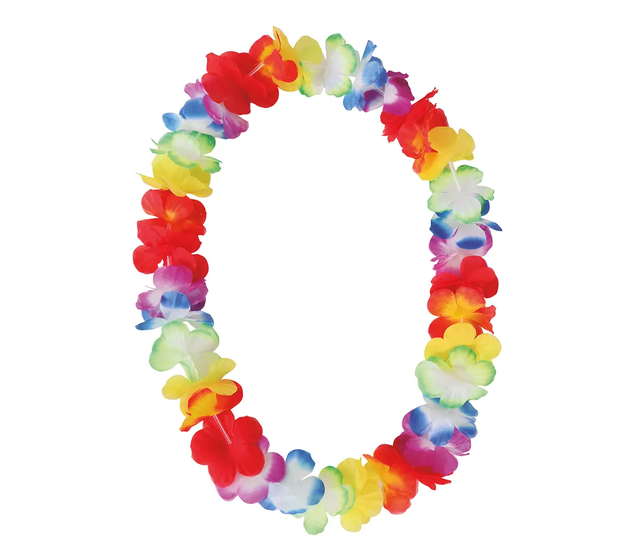 Flerfarvet hawaiihalskæde, 6,50 cm