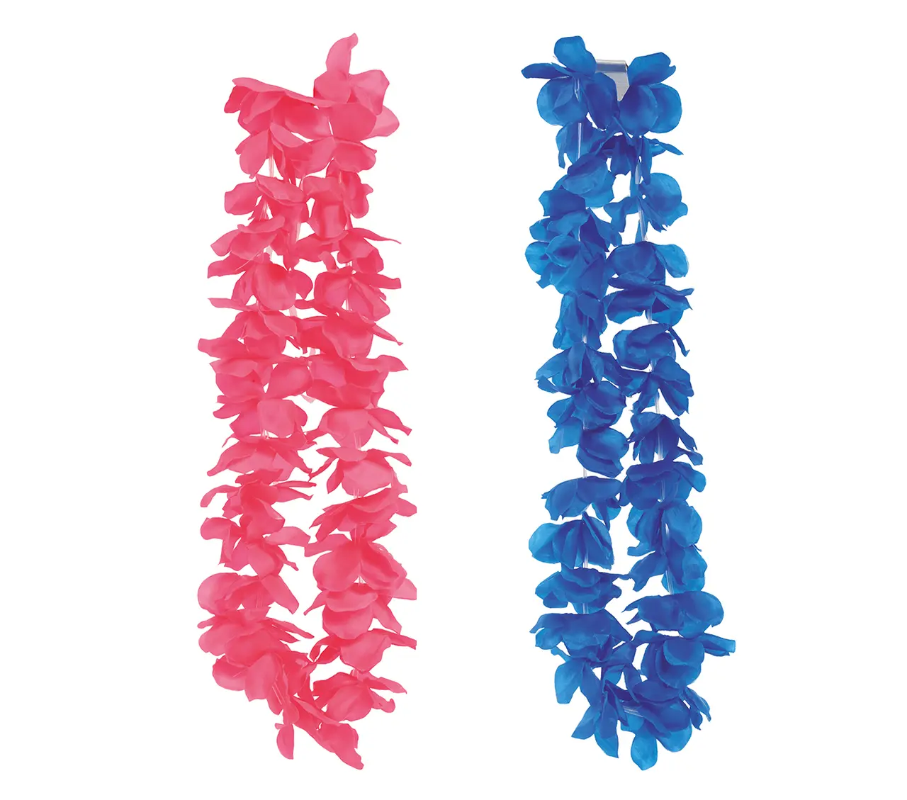 Assorterede Hawaii-halskæder i neon