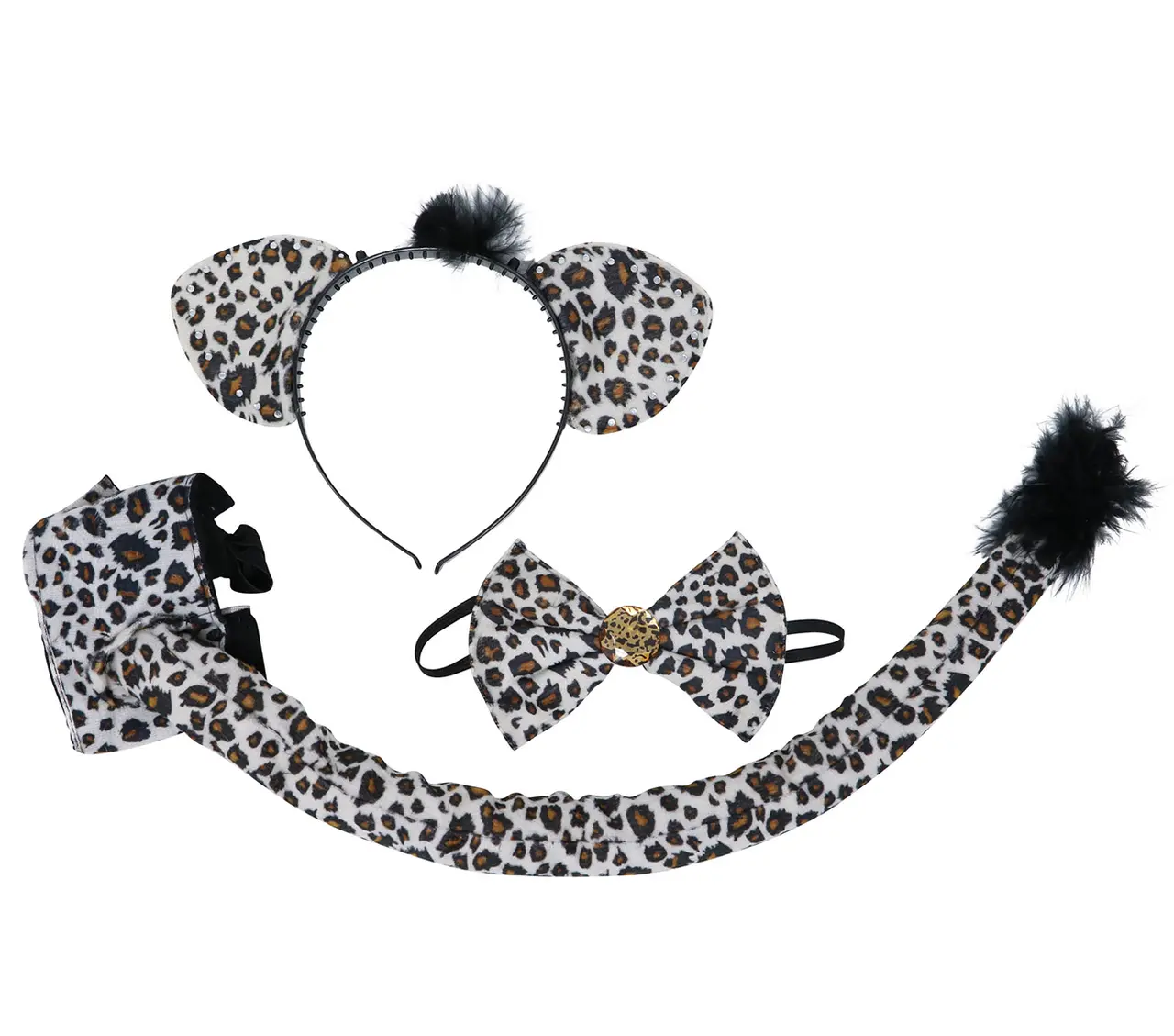 Leopardsæt, brun og beige