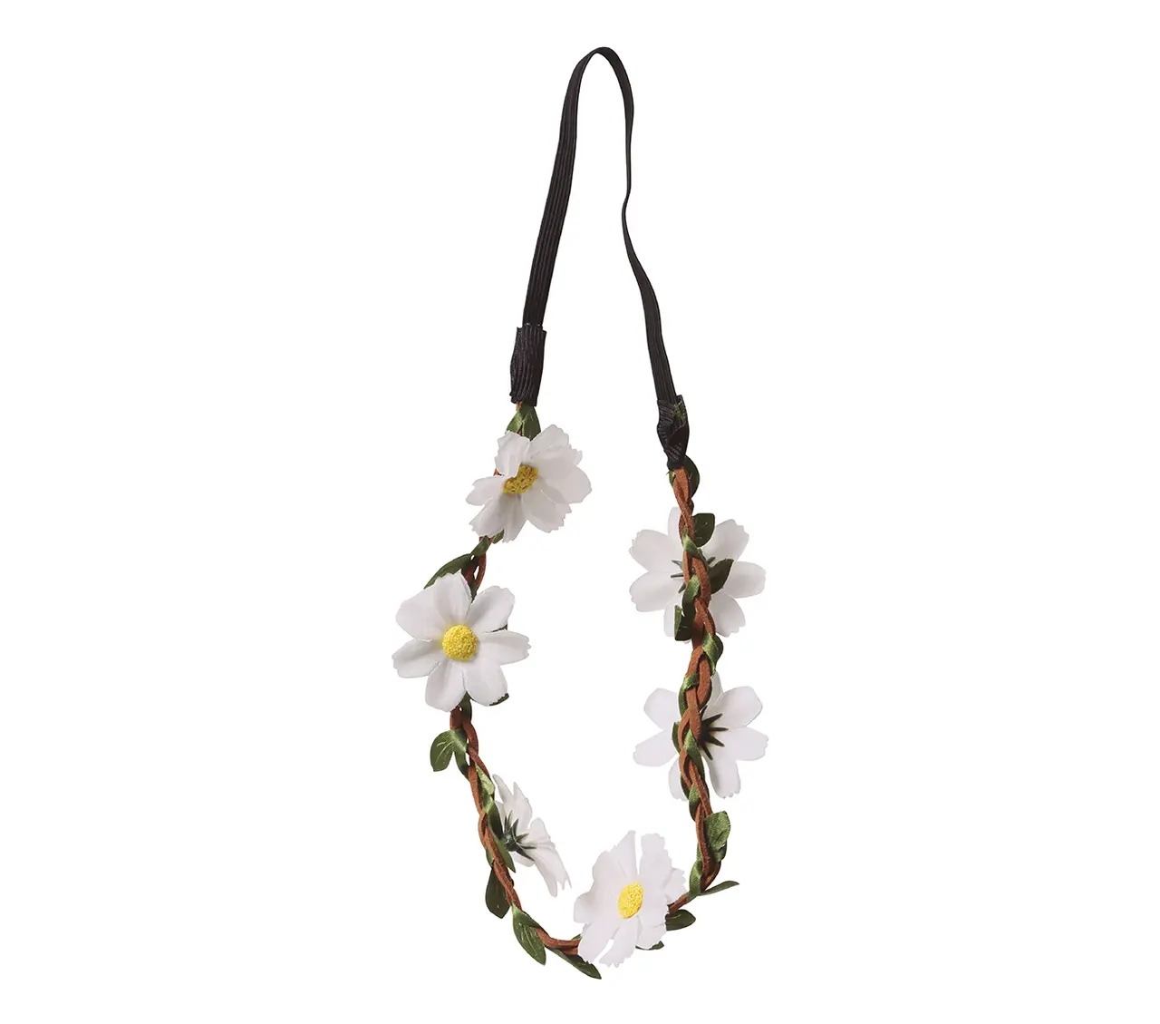 Hvid blomstertiara, ca. 14,6 cm