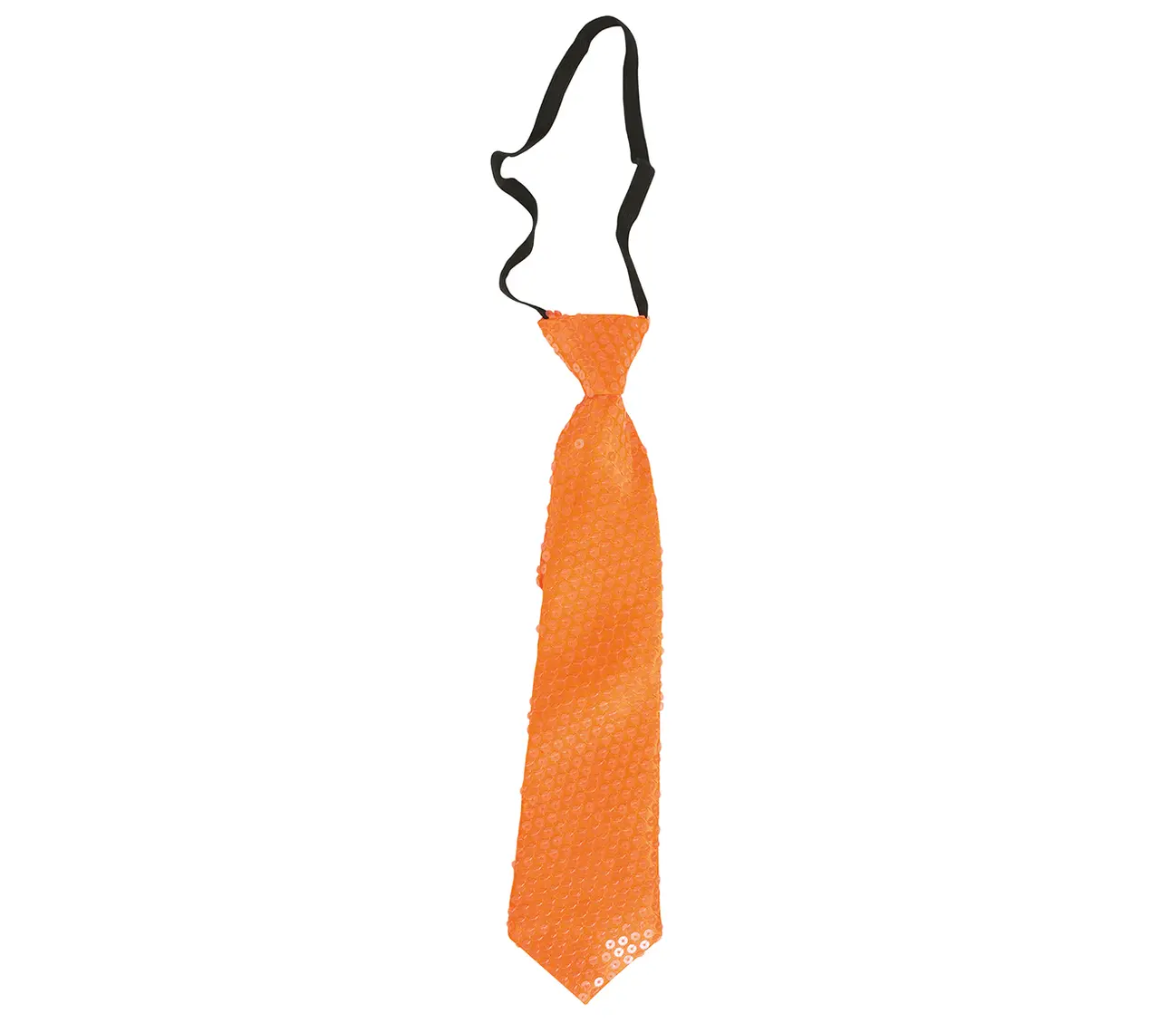 Neonorange pailletslips 37 cm