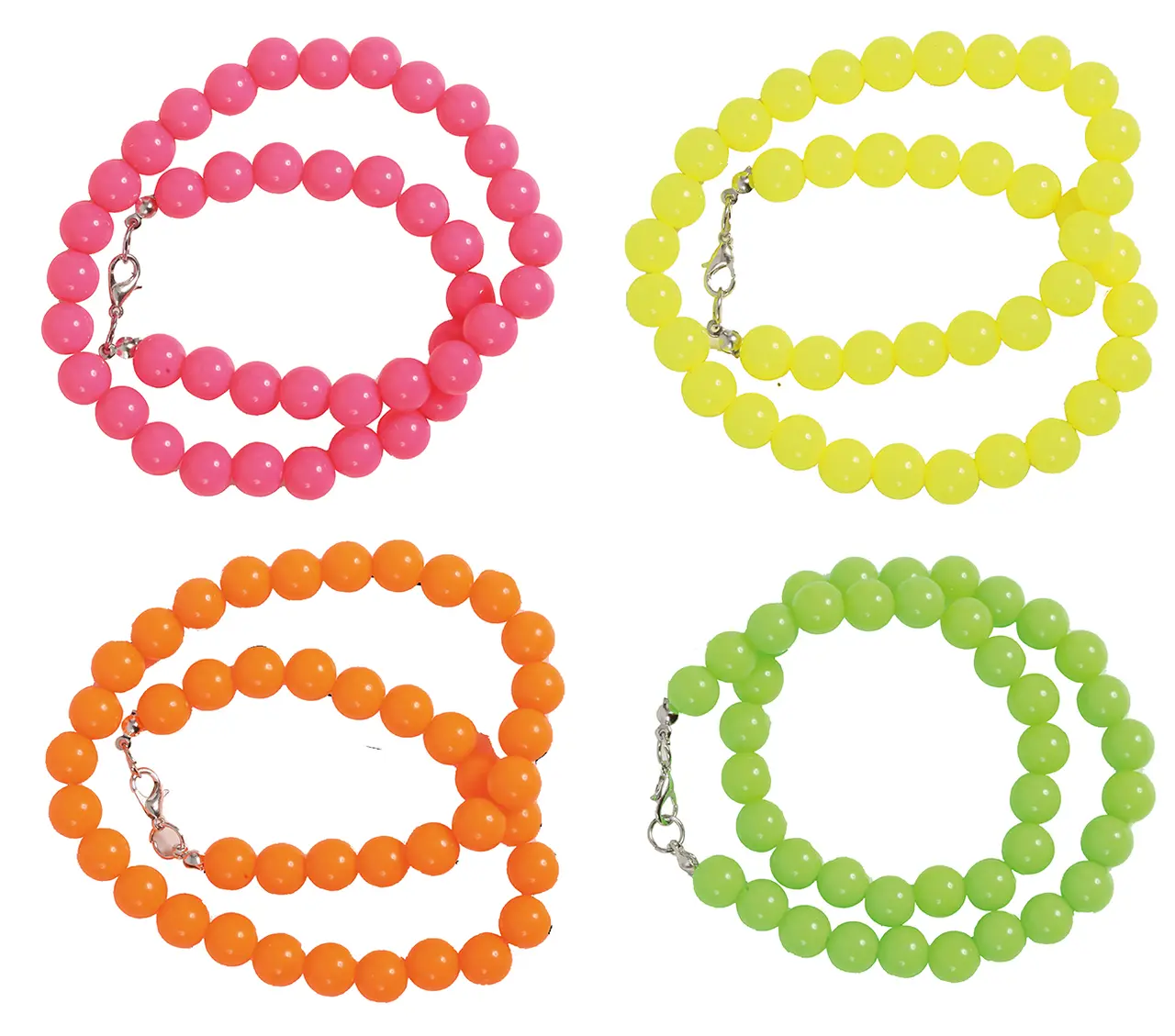 Neonhalskæder i assorterede farver, 90 cm