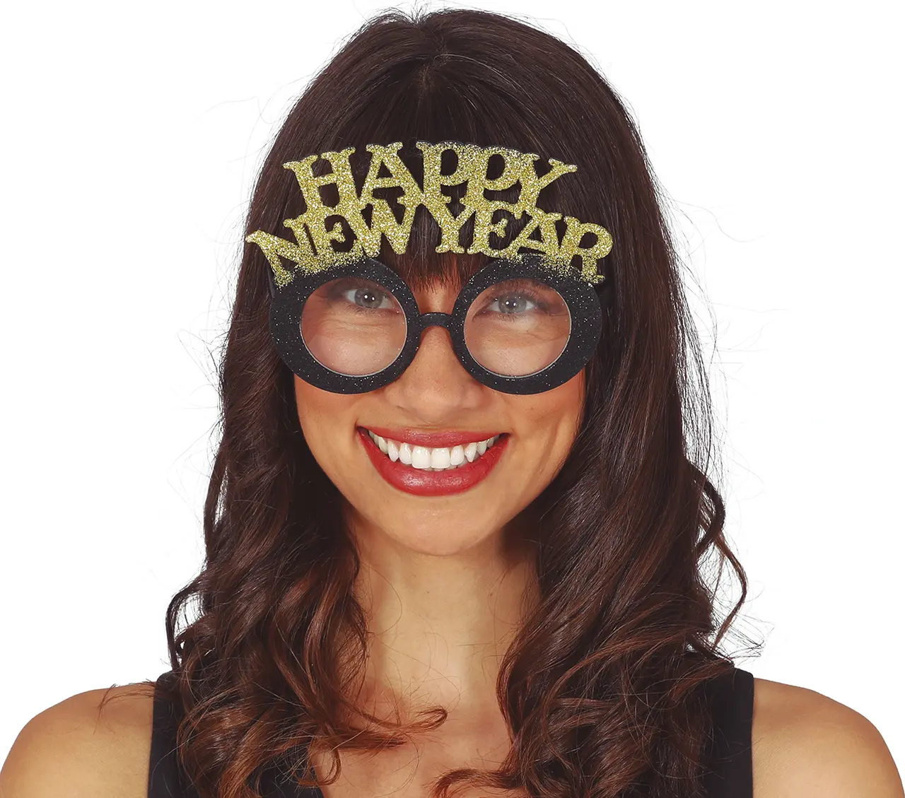 Briller "Happy New Year", sølv og guld