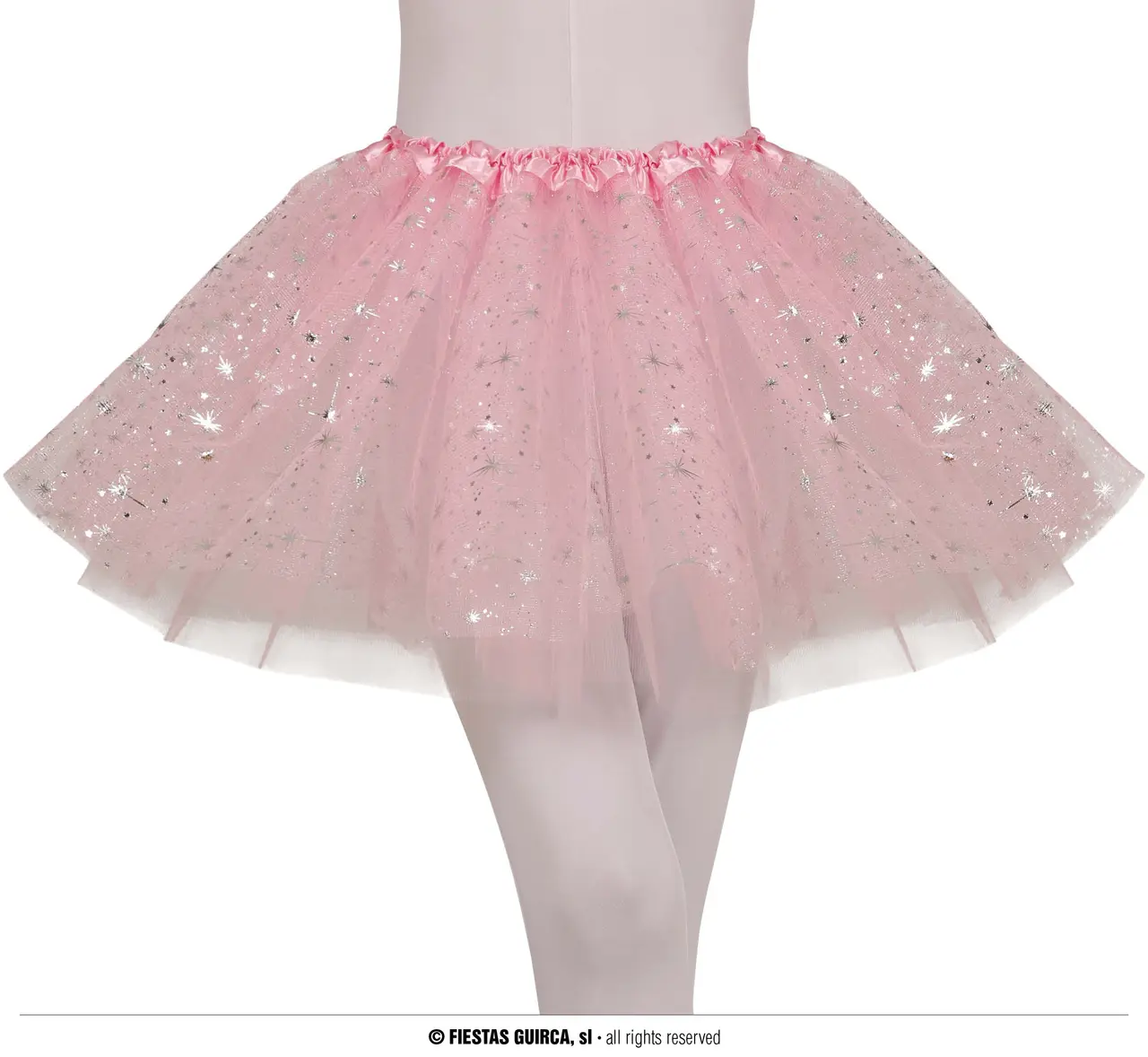 Lyserød tutu med stjerner 30 cm, til børn