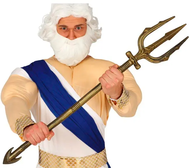 Trefork i guld, 94 cm, adskillelig