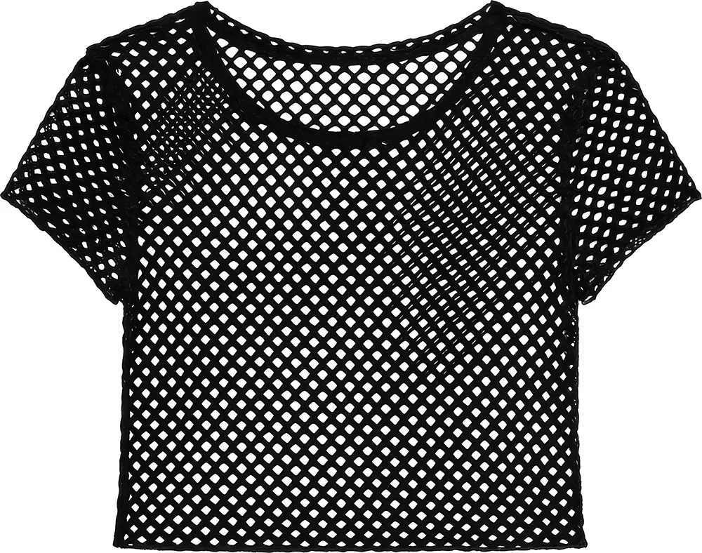 Sort net-T-shirt
