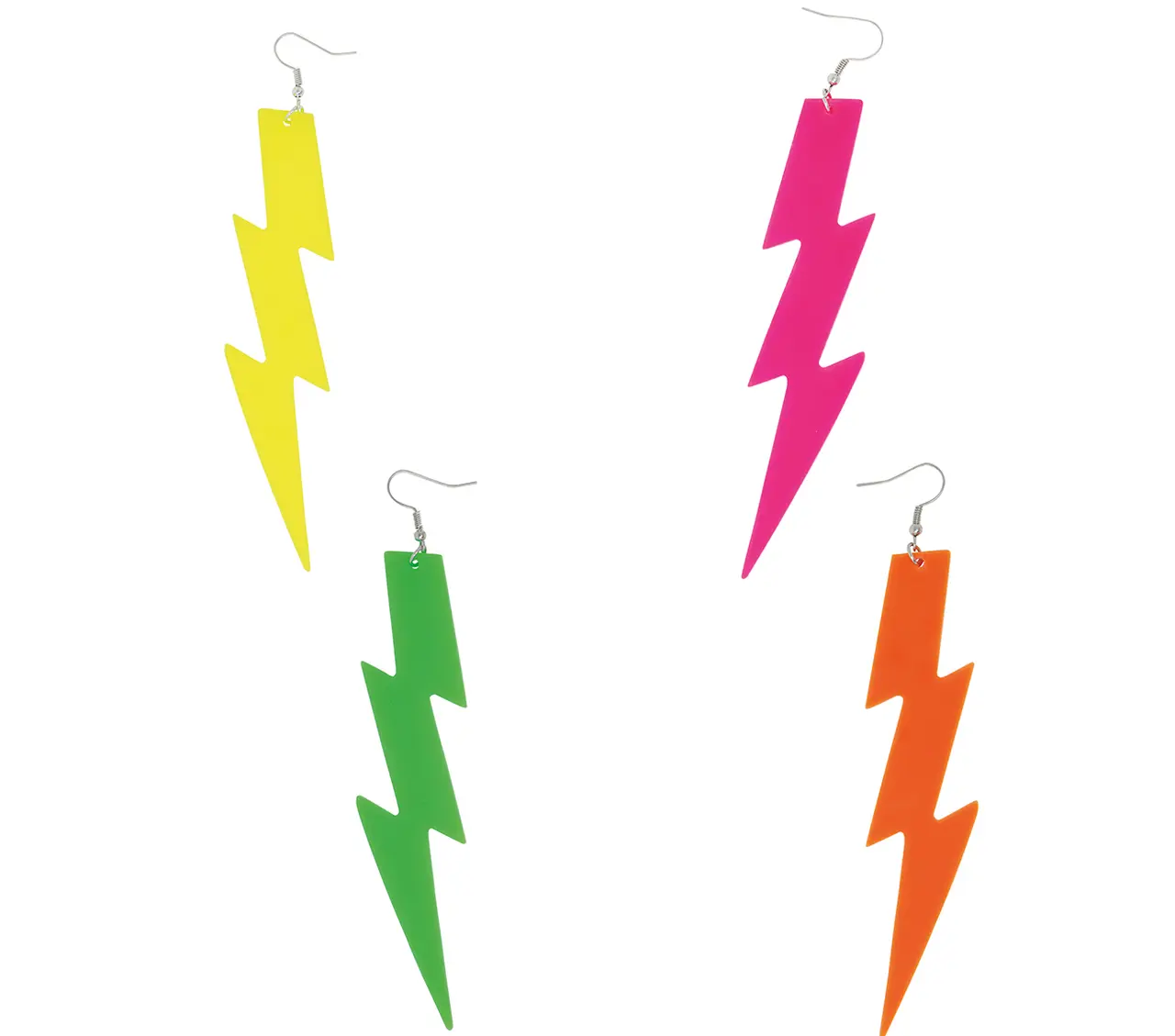 80'er-neonøreringe, assorterede