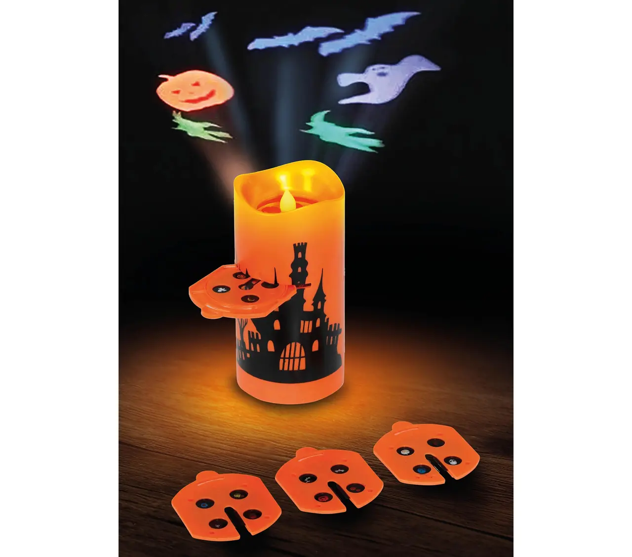 LED-projektorlys, 16 cm (batteridrevet)