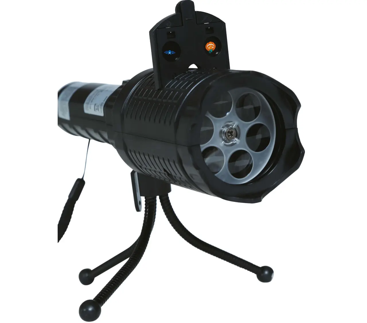 LED-projektor 22 cm med stativ, batteri/USB