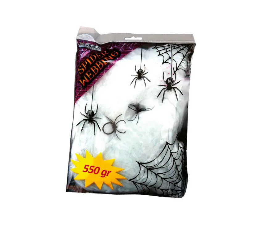 Spindelvæv i pose, 550 g, hvidt