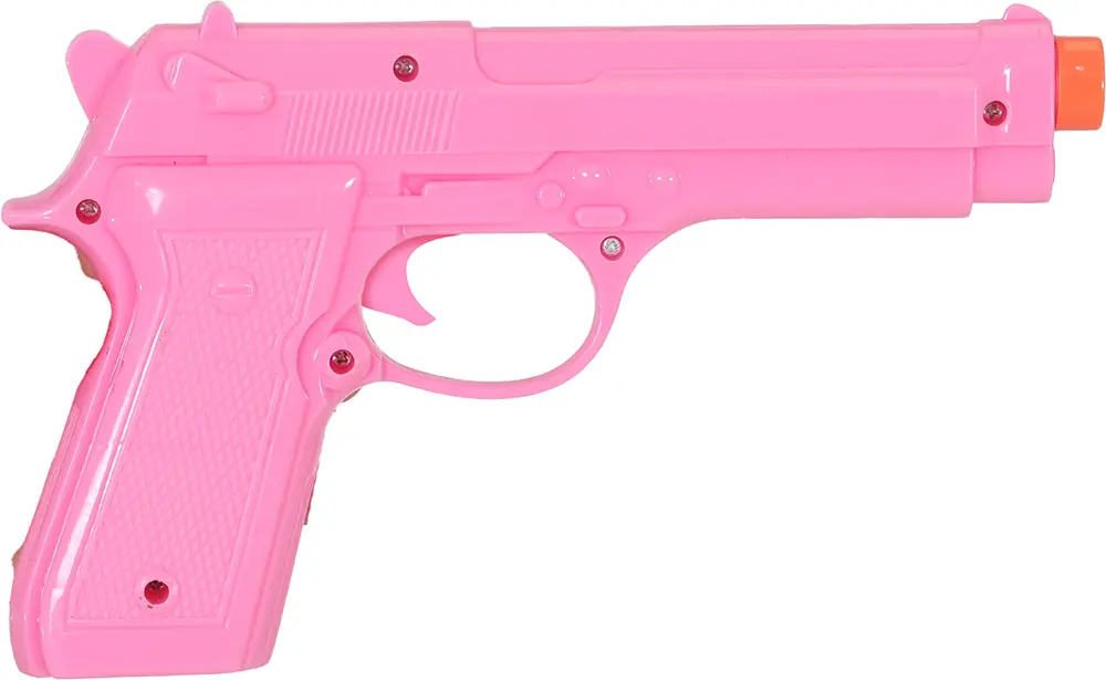 Lyserød pistol 23 cm
