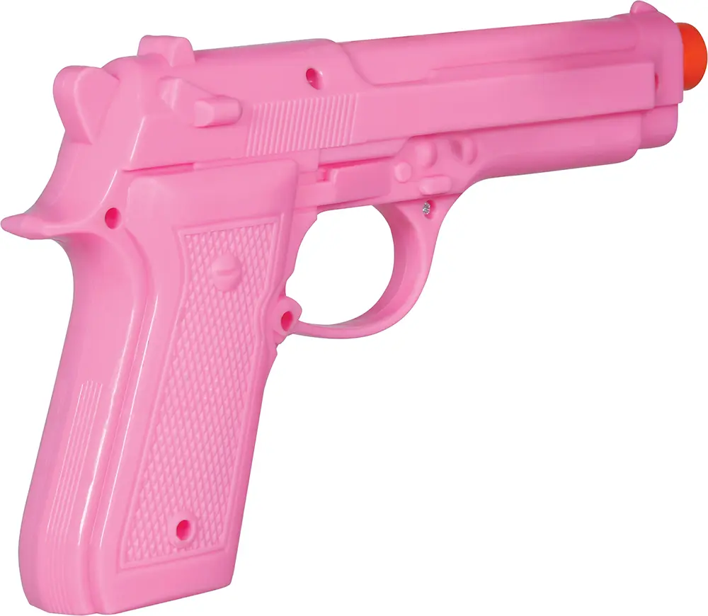 Lyserød pistol 23 cm