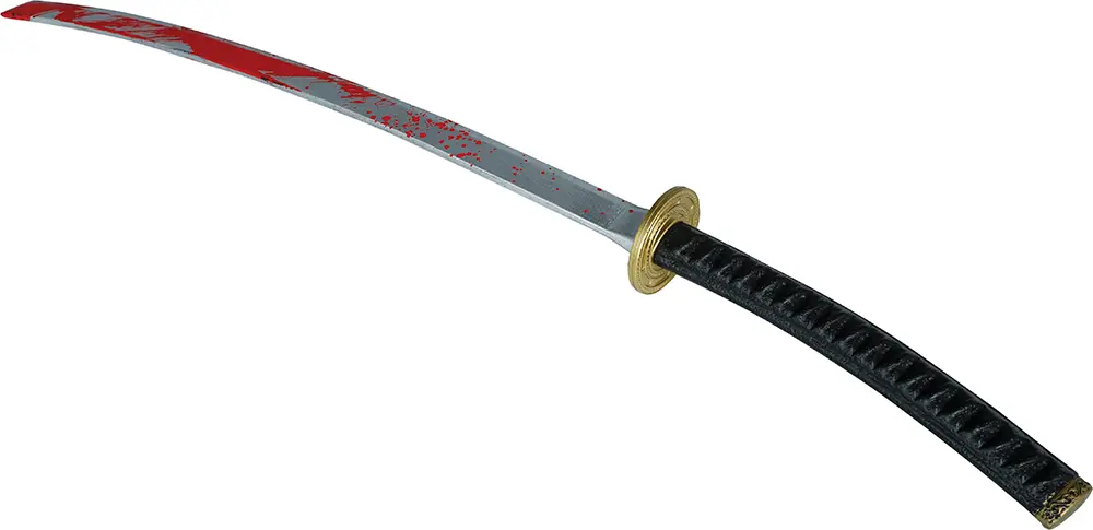 Samuraisværd med blod 97 cm