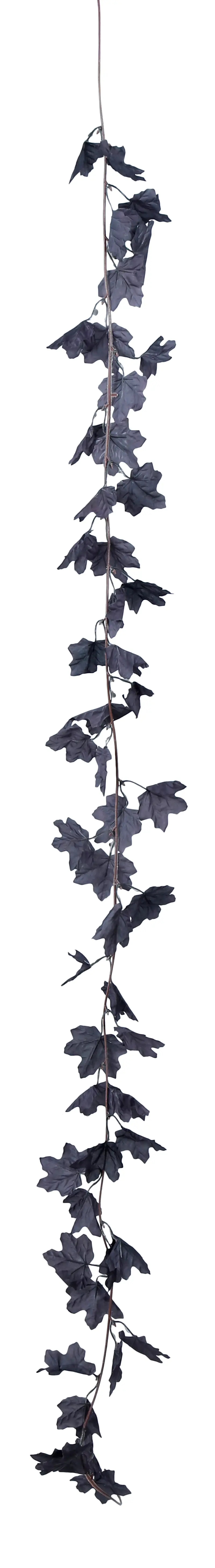 Guirlande med sorte blade, 180 cm