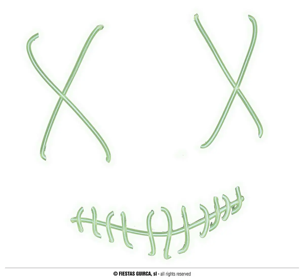 Frihedsmaske med lys, PVC