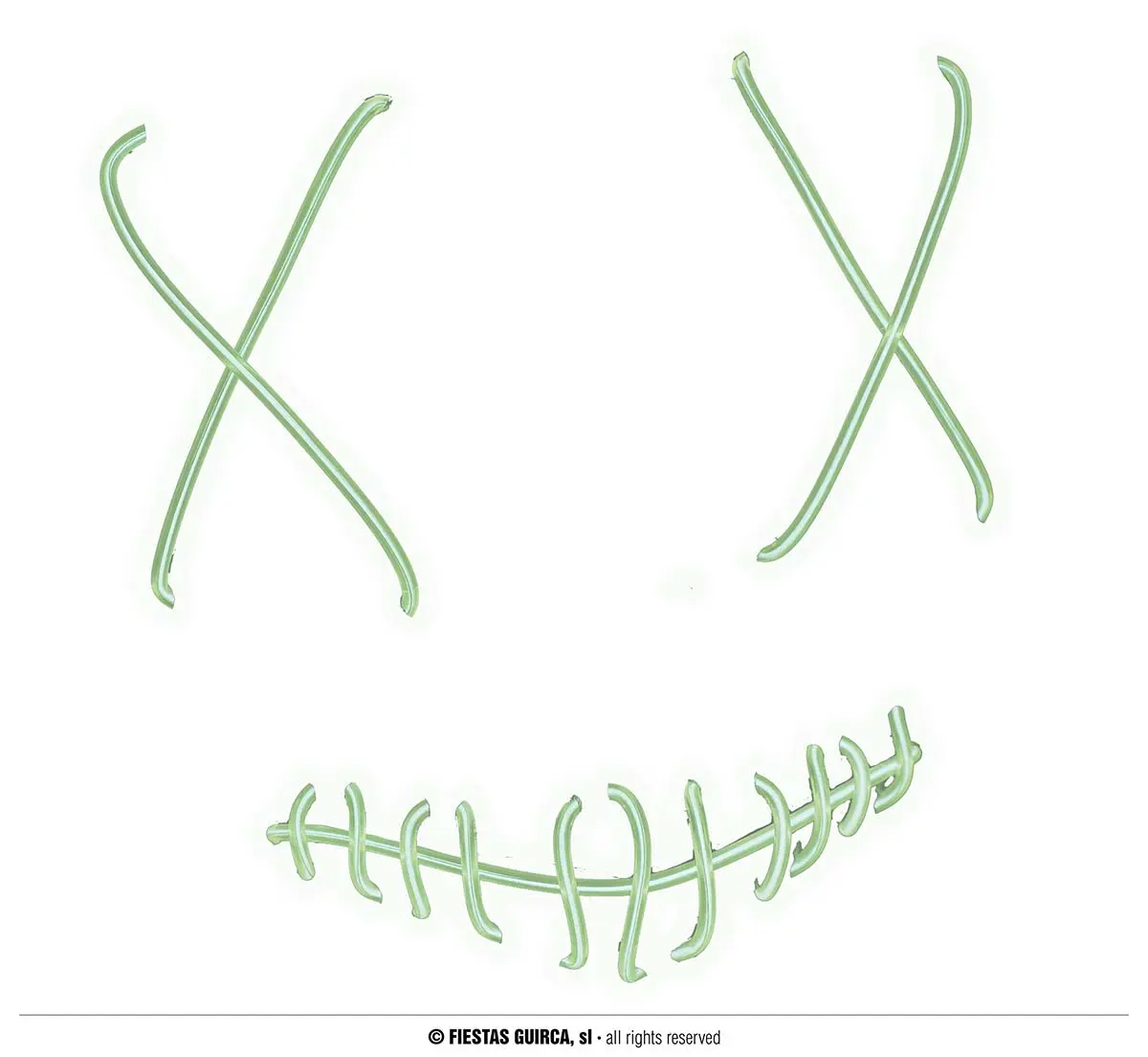 Frihedsmaske med lys, PVC