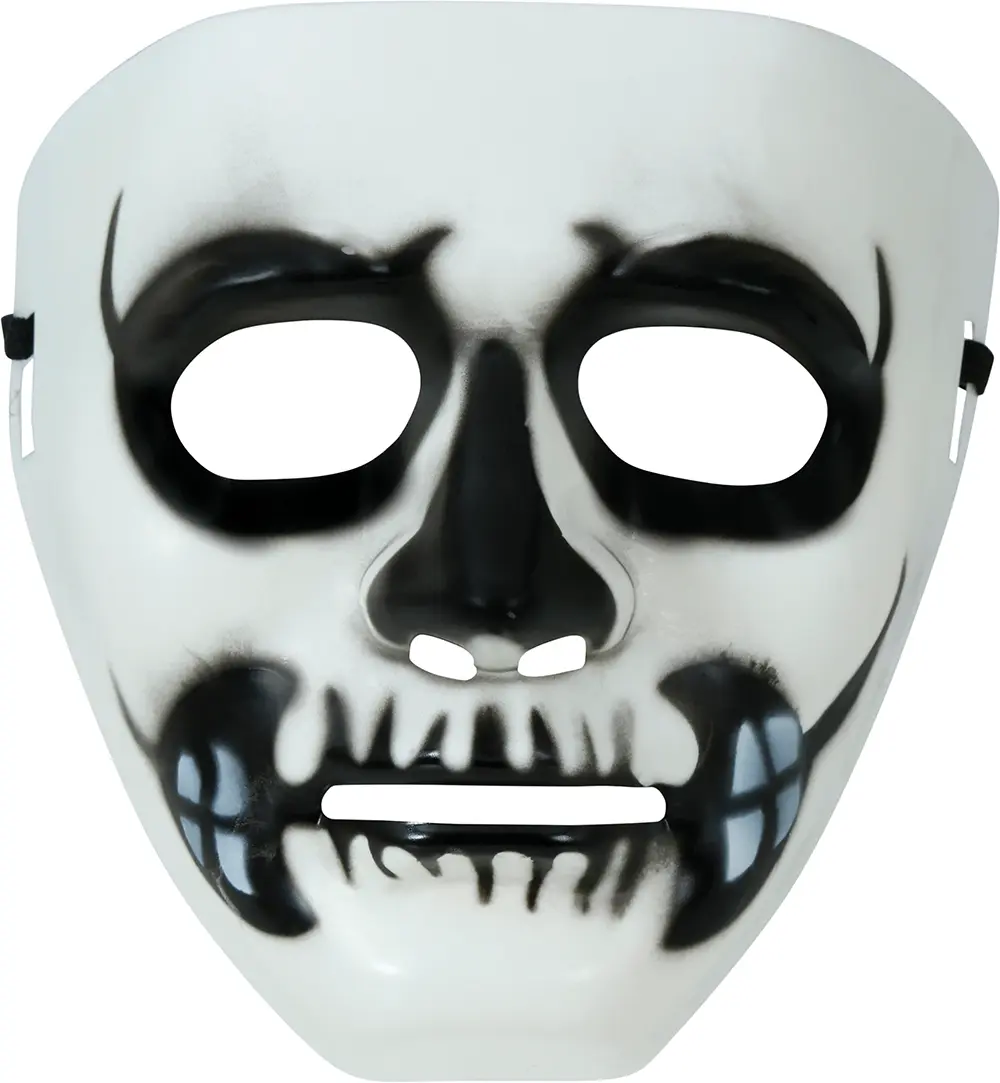 Skeletmaske, PVC, ca. 18,1 cm