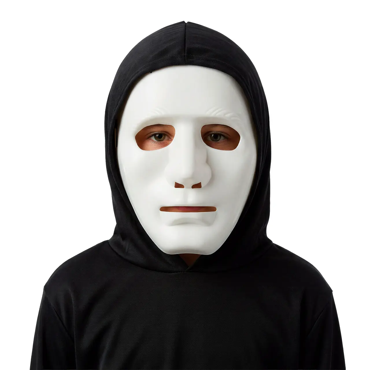 Hvid maske, PVC, til børn