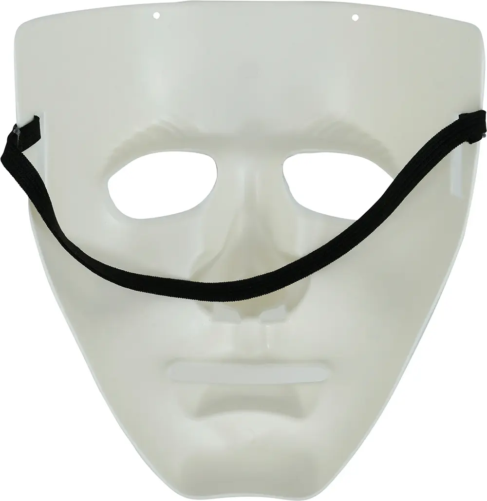 Hvid maske, PVC, til børn