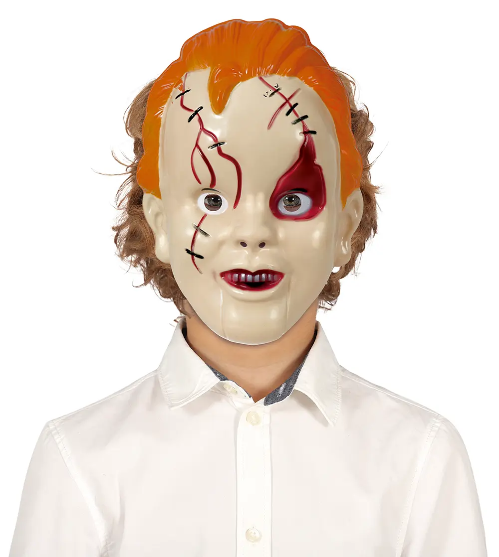Maske af djævlebarn til børn, PVC