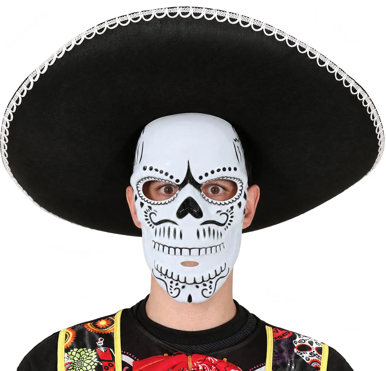 Skeletmaske, PVC, ca. 23,2 cm