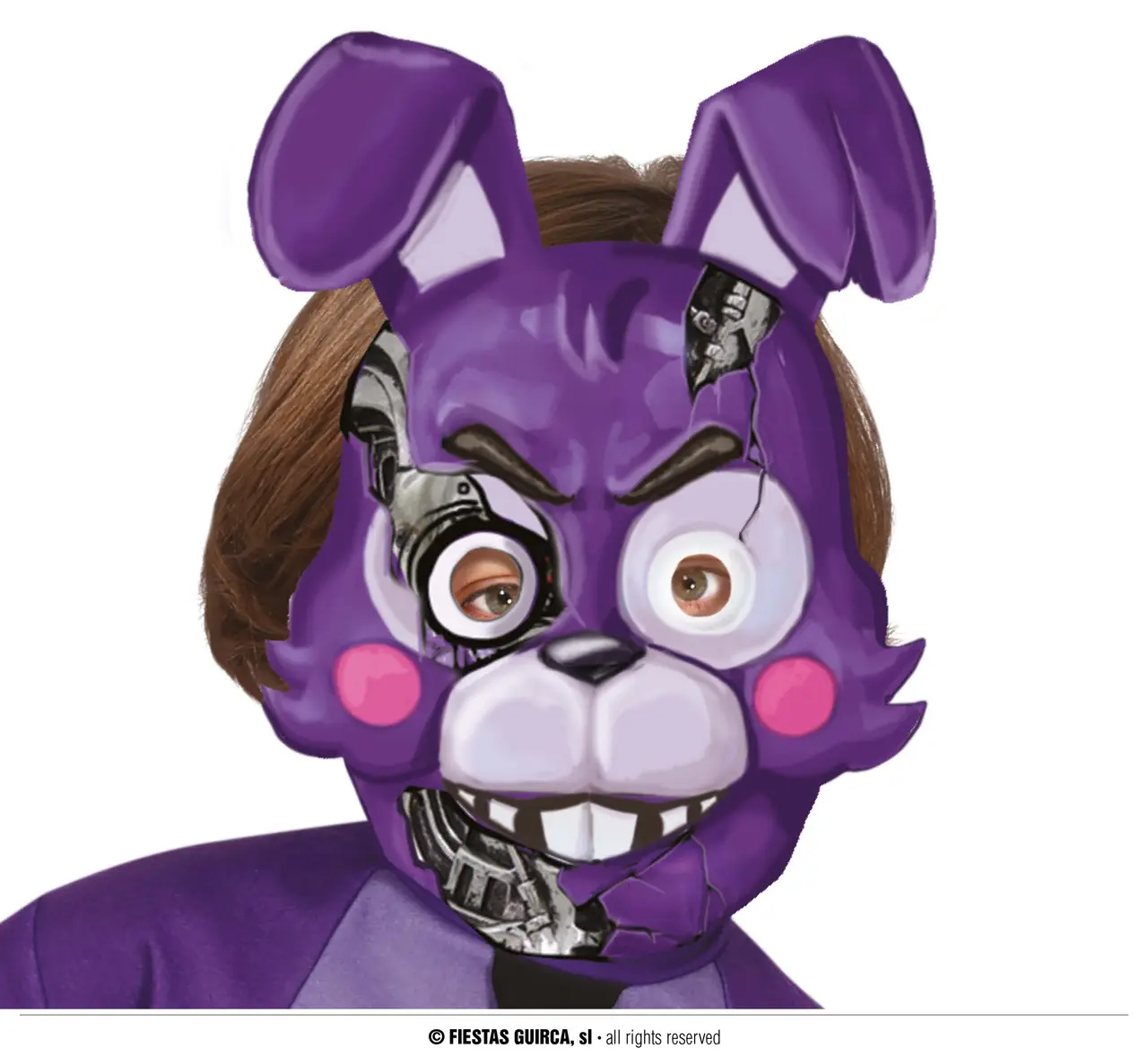 Dræberkaninmaske til børn, PVC