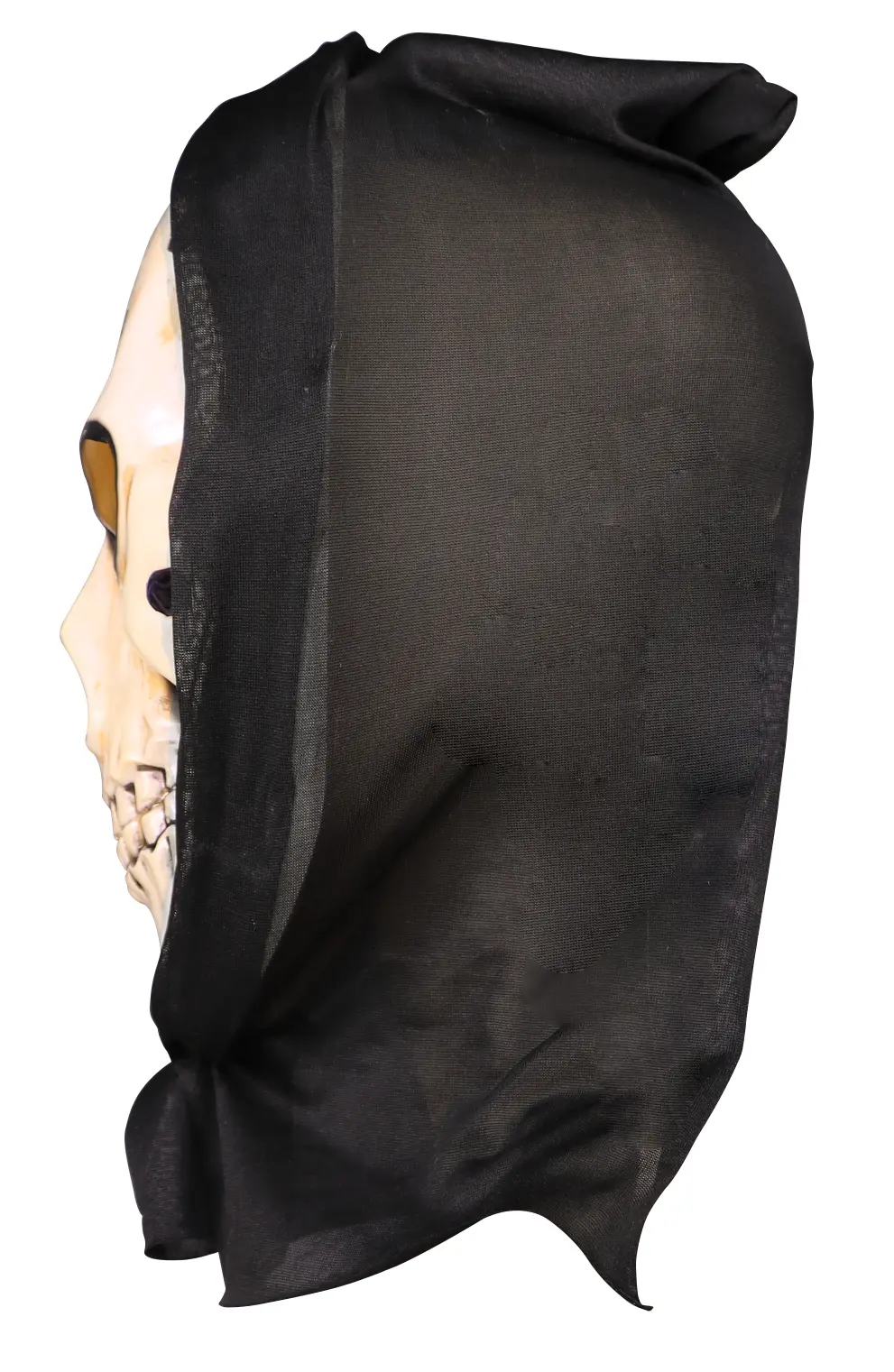 Hockeymaske med kranie og hætte, PVC