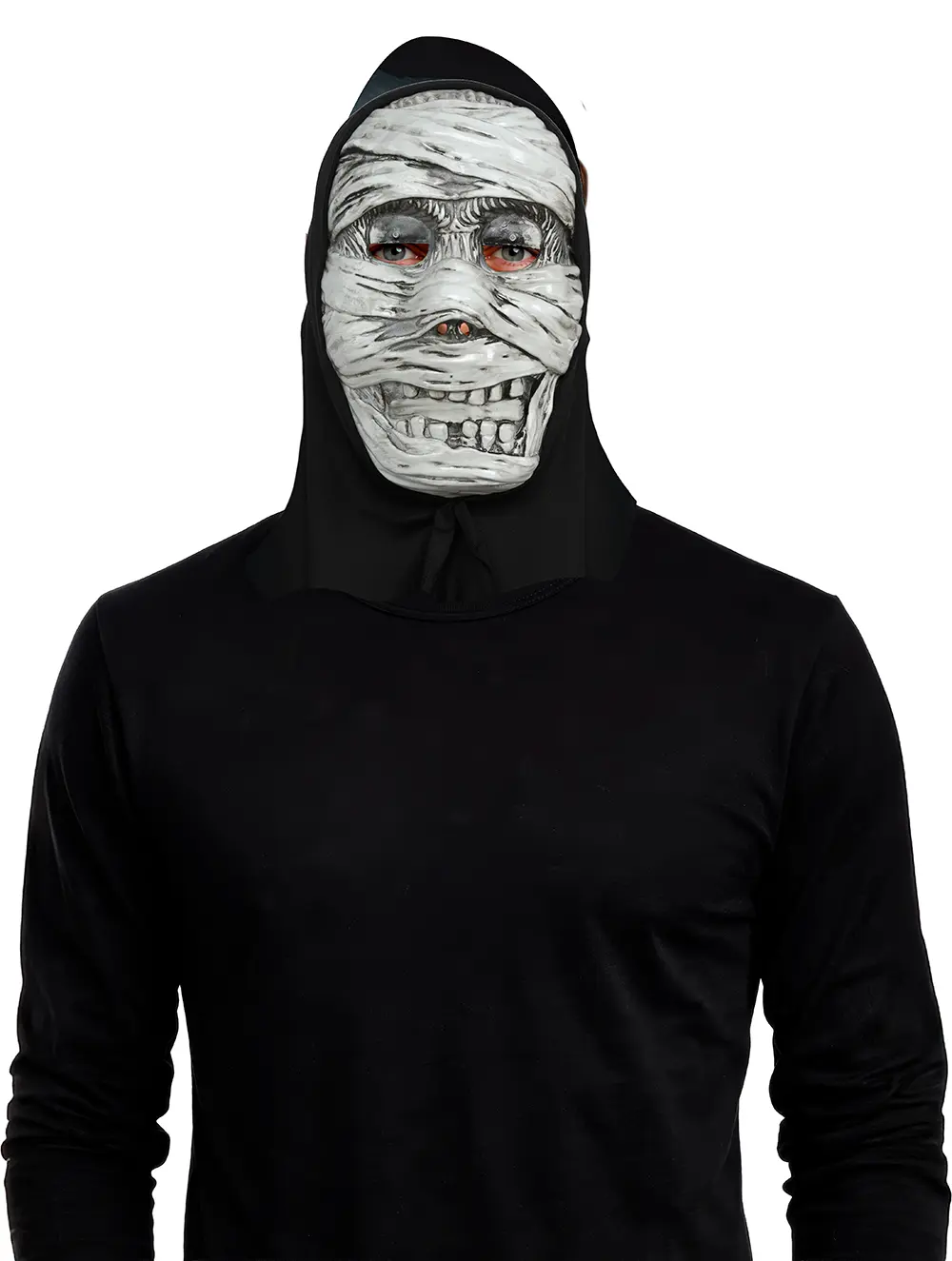 Mumiemaske med hætte, PVC