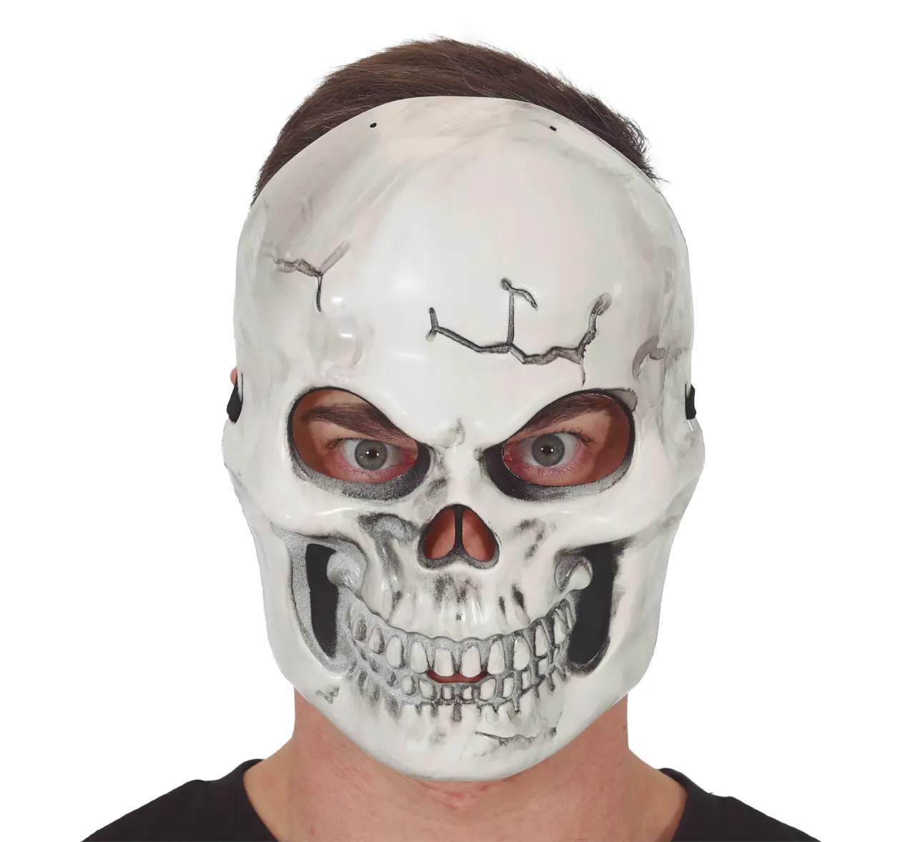 Kraniemaske, PVC, hvid, model 20118