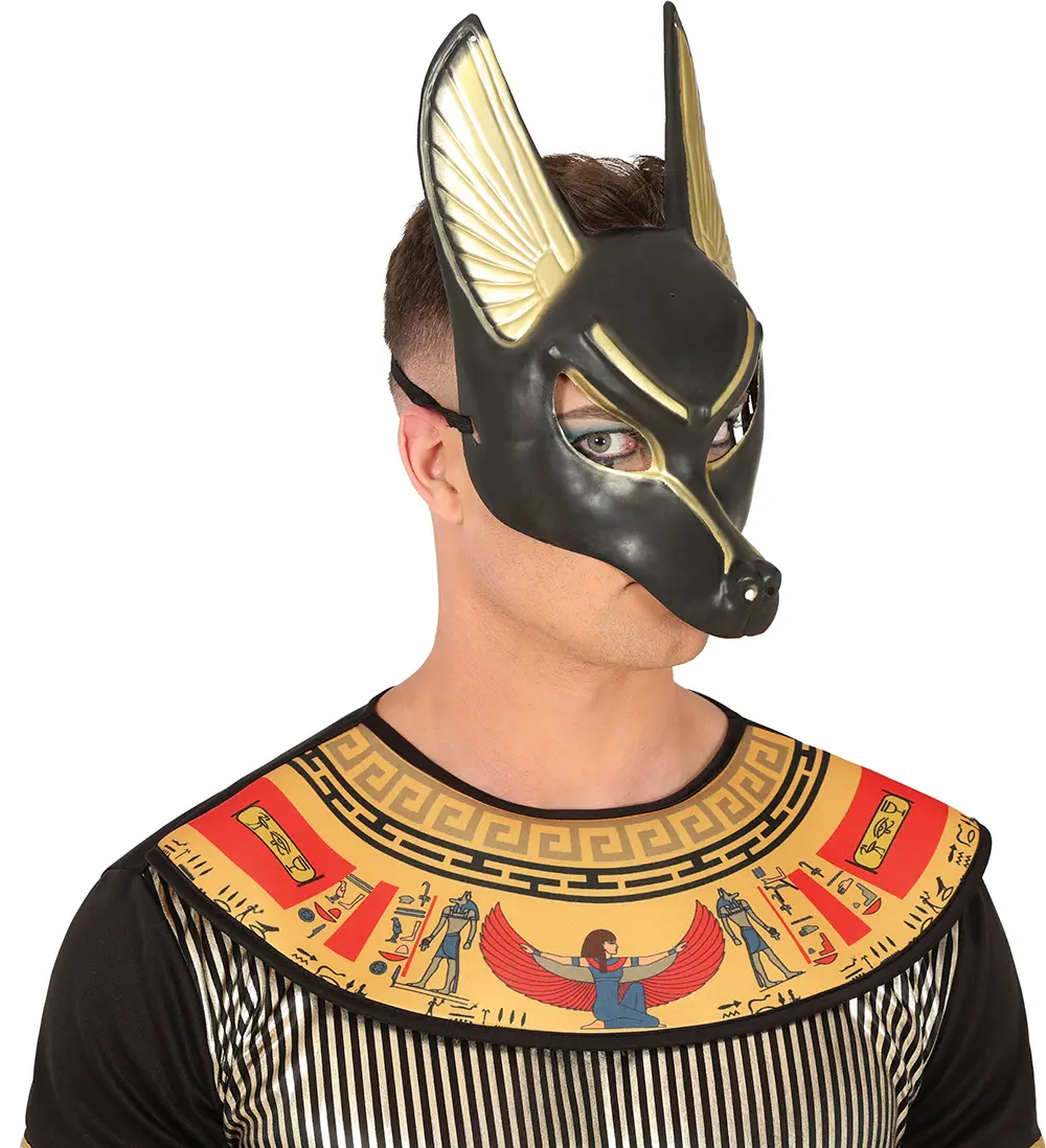Anubis-maske i PVC til voksne