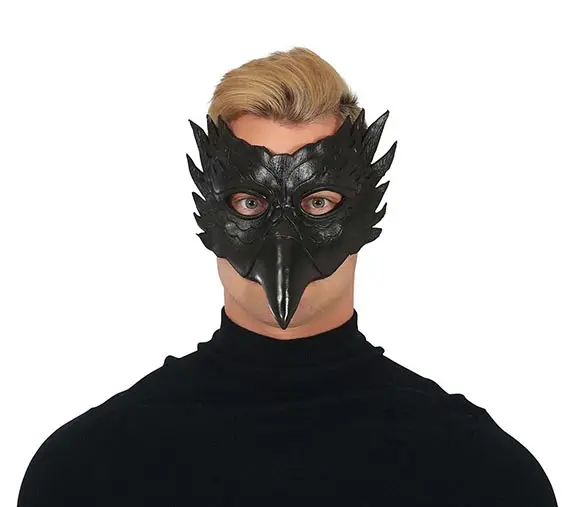 Halvmaske, sort ugle, skum