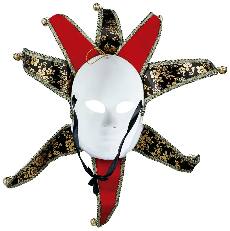 Rød venetiansk maske til damer