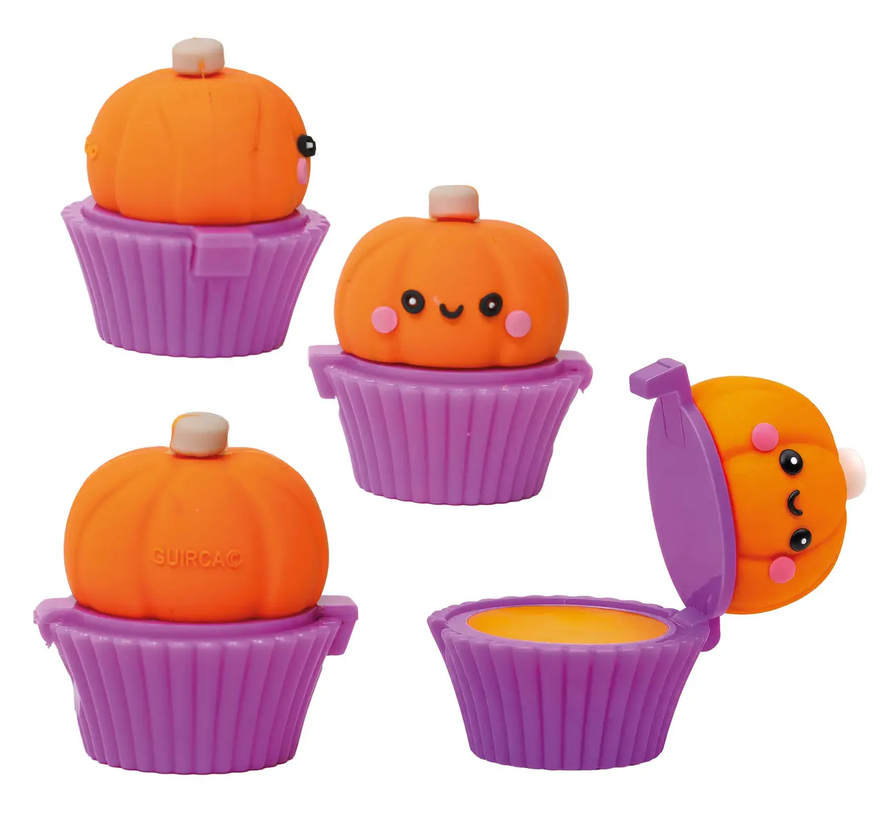 Lil Monsters læbepomade til børn, assorterede motiver, rød, lyserød og orange